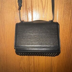 Black Studded Shoulder Bag